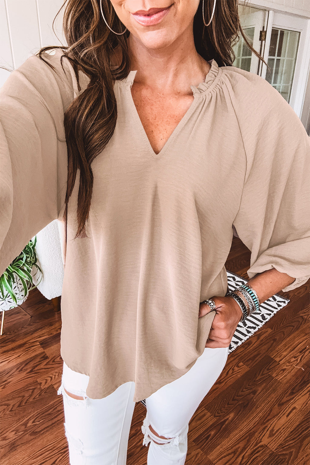 Riley Paige V-Neck Blouse