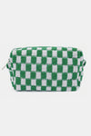 Hazel Blues® |  Zenana Checkered Pattern Knitted Cosmetic Pouch