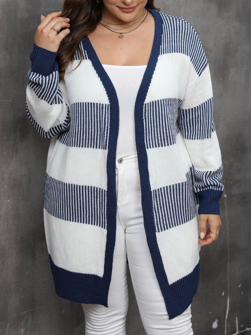 Hazel Blues® | Open Front Long Sleeve Cardigan