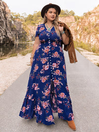 Hazel Blues® | V-Neck Maxi Dress