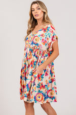 Hazel Blues® |  SAGE + FIG Floral Button-Down Short Sleeve Dress