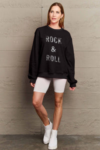 Hazel Blues® |  ROCK & ROLL Round Neck Sweatshirt