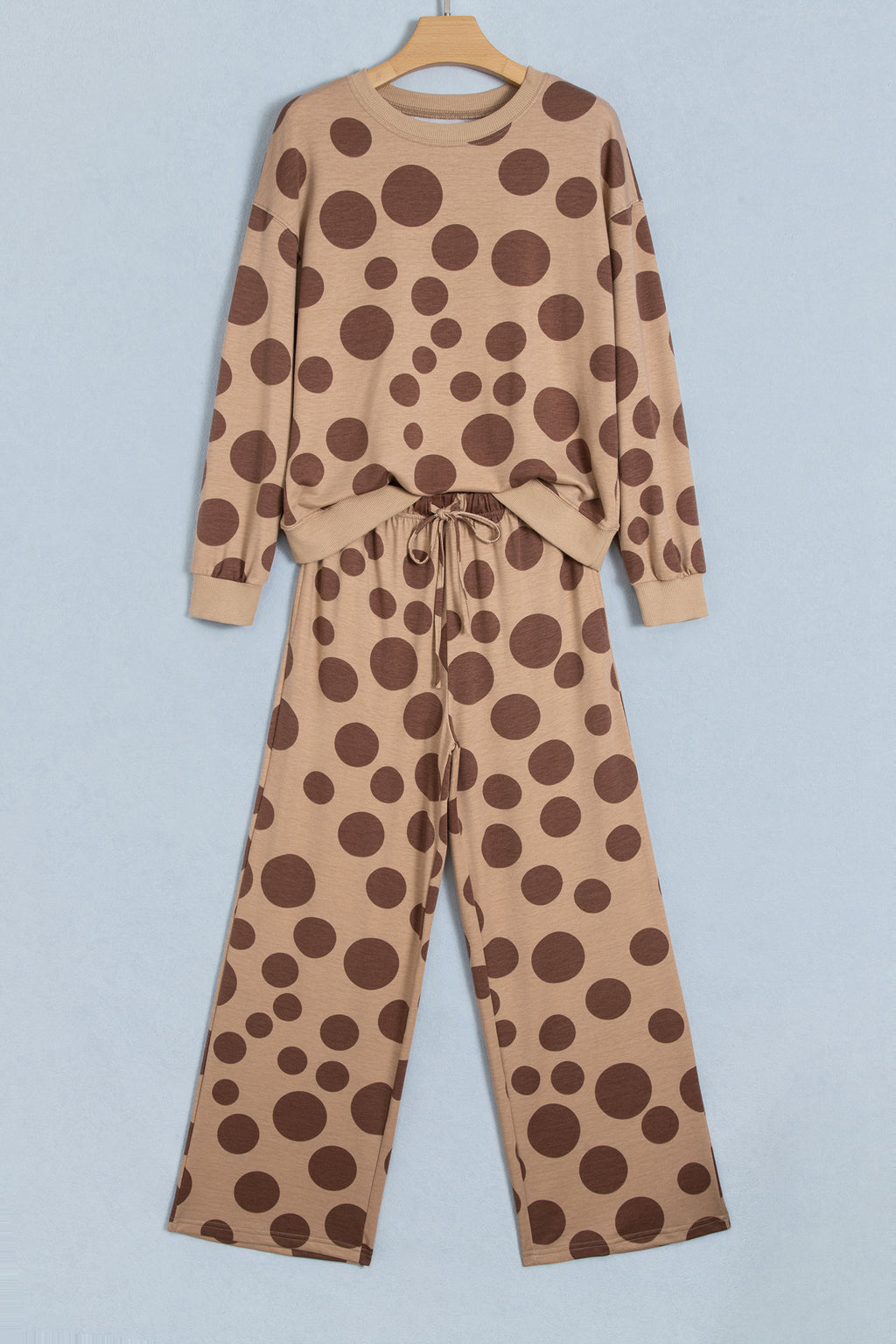 Savannah Kate Khaki Polka Dot Pants Set