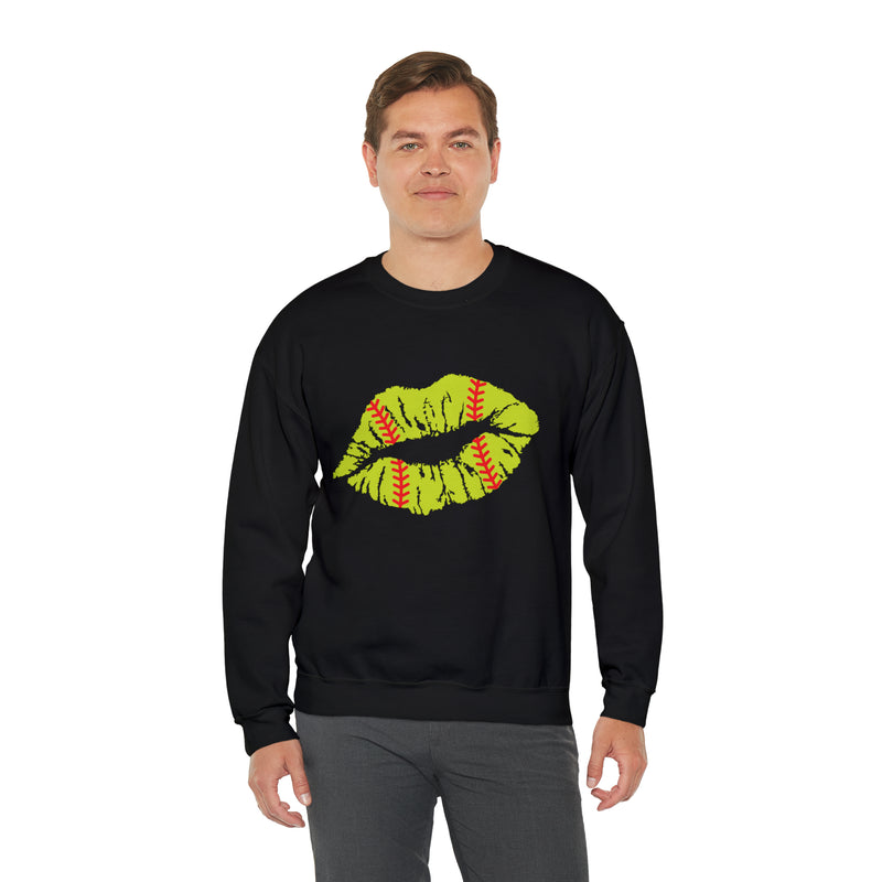 Hazel Blues® |  Softball Lips Graphic Sweatshirt