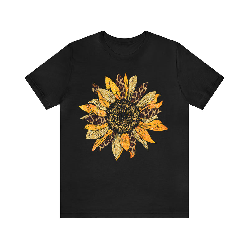 Hazel Blues® |  Sunflower Leopard Graphic Tee