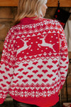 Hazel Blues® |  Christmas Element Turtleneck Long Sleeve Sweater