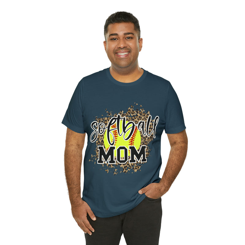 Hazel Blues® |  Softball Mom Leopard Graphic Tee