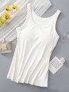 Hazel Blues® |  Round Neck Tank with Bra