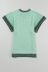 Hazel Blues® |  Round Neck Short Sleeve Knit Top