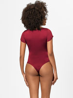 Hazel Blues® |  Square Neck Short Sleeve Bodysuit