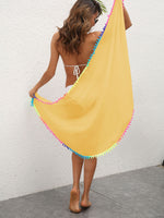 Hazel Blues® |  Rainbow Pompom Trim Swim Skirt