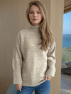 Hazel Blues® |  Turtleneck Raglan Sleeve Sweater