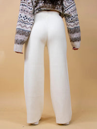 Hazel Blues® |  Ribbed Wide Leg Sweater Pants