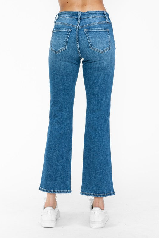 Hazel Blues® |  bytos Cat's Whiskers Mid Rise Ankle Jeans