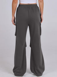 Hazel Blues® |  Elastic Waist Wide Leg Pants with Pockets