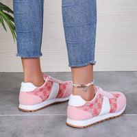 Hazel Blues® |  Contrast Round Toe Flat Sneakers