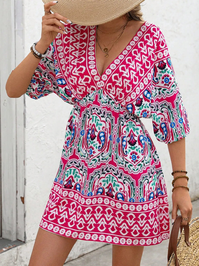 half sleeve short dress Womens Summer Casual Women Lace Half Sleeve Elegant High Waist Dress Short Dresses White at Amazon Women's Clothing store
