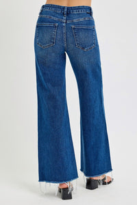 Hazel Blues® |  RISEN Tummy Control High Rise Wide Leg Jeans