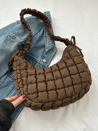 Hazel Blues® |  Bubble Texture Ruched Strap Quilted Shoulder Bag