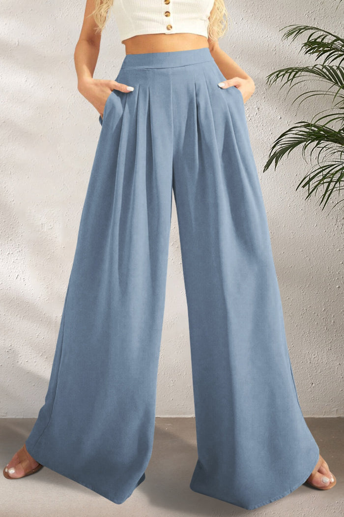 Hazel Blues® |  High Waist Wide Leg Pants