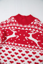 Hazel Blues® |  Christmas Element Turtleneck Long Sleeve Sweater