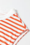 Hazel Blues® |  Striped Round Neck Sleeveless Jumpsuit