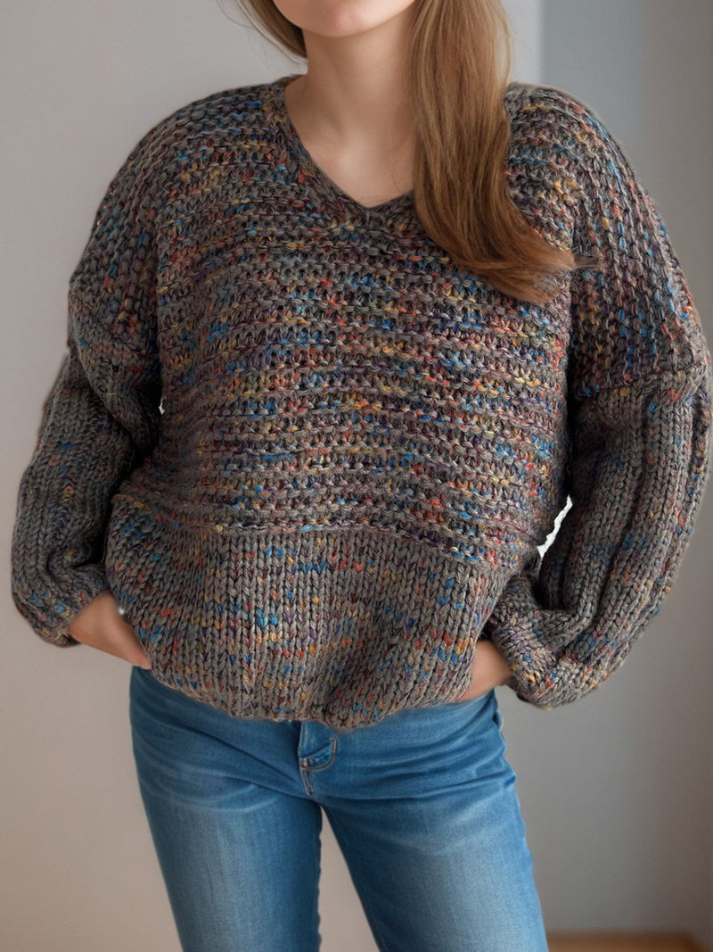 Hazel Blues® |  Dropped Shoulder Long Sleeve Sweater