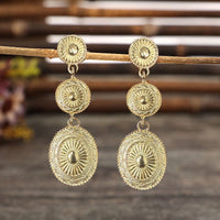 Vintage Alloy Dangle Earrings