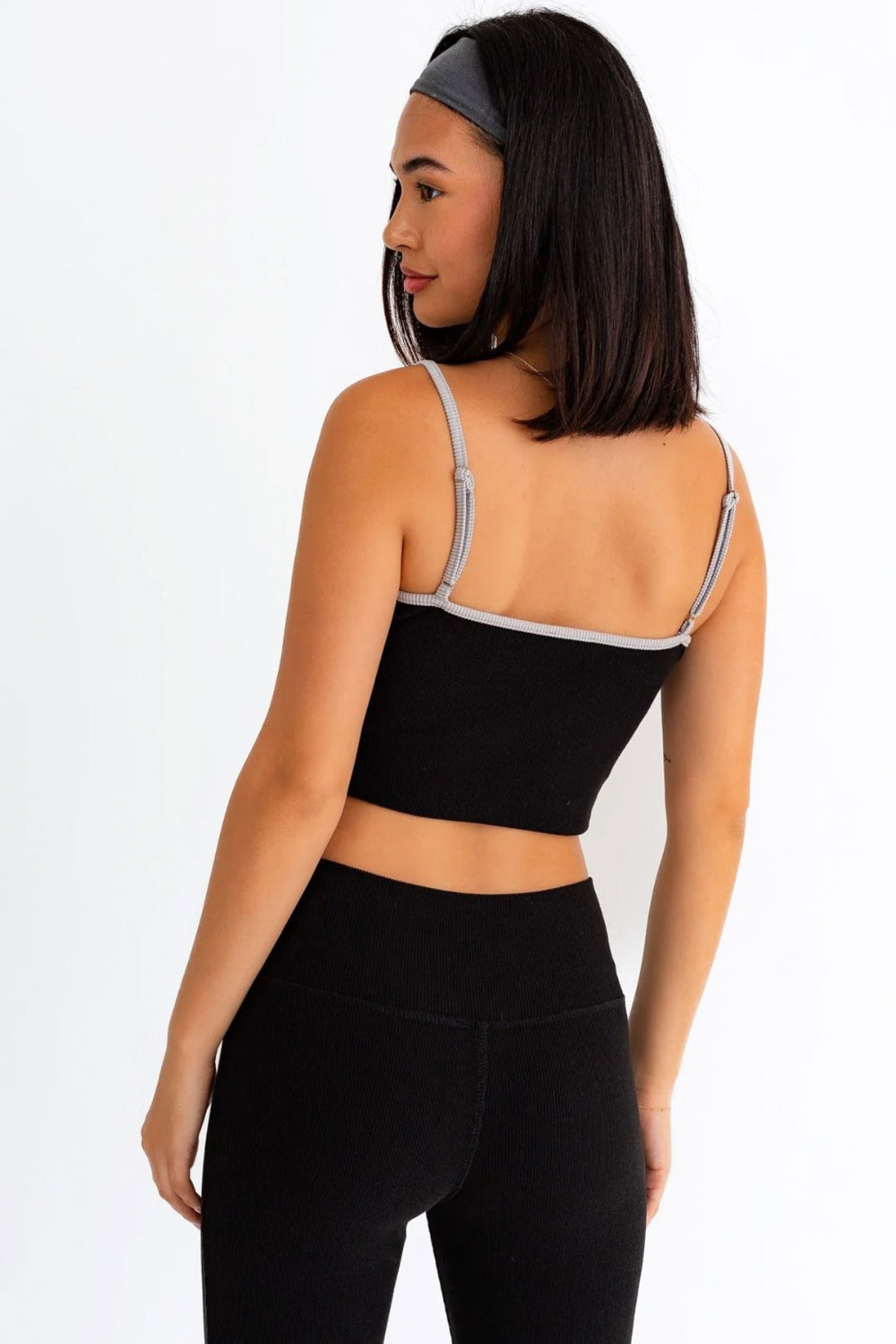 Hazel Blues® |  Le Lis Ribbed Crop Cami and High Waist Brushed Leggings Set