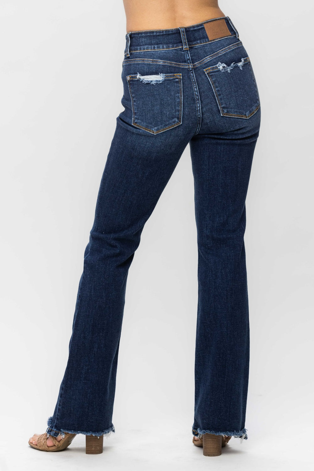 Hazel Blues® |  Judy Blue Frayed Hem Bootcut Jeans