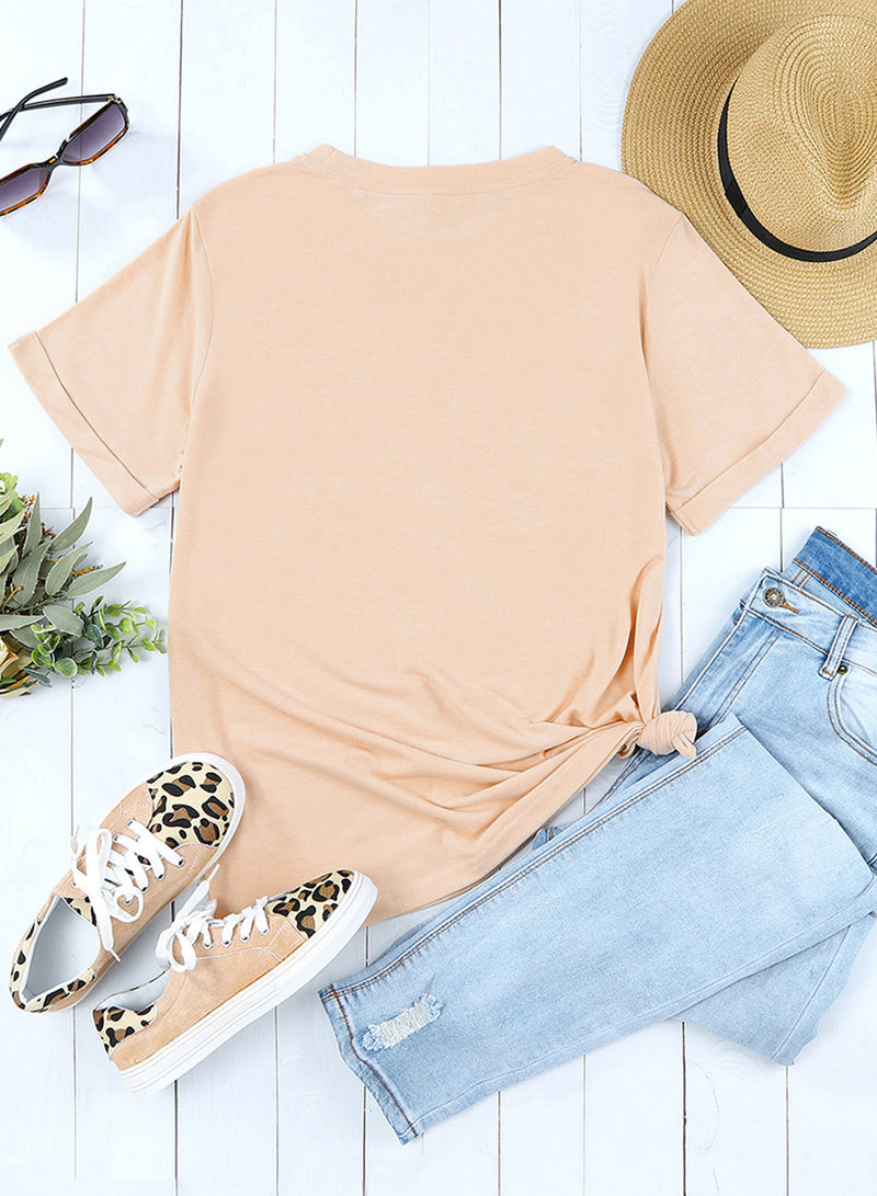 Hazel Blues® |  Khaki Western Poker Cards Graphic T Shirt