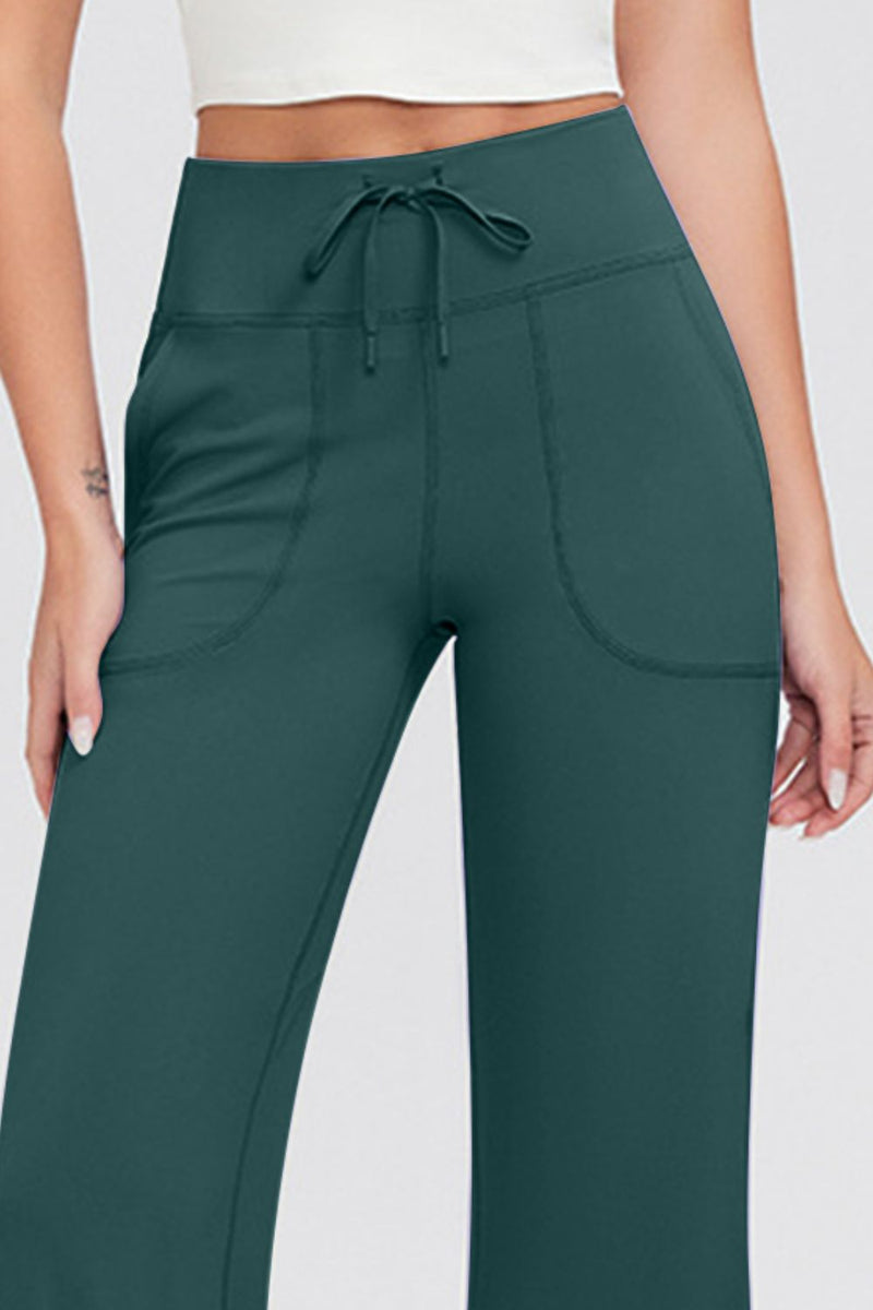 Hazel Blues® |  Basic Bae Drawstring High Waist Pants with Pockets