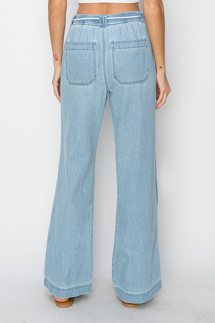 Hazel Blues® |  RISEN High Rise Straight Jeans