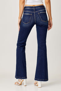 Hazel Blues® |  RISEN Low Rise Flare Jeans