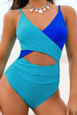 Hazel Blues® |  Cutout Spaghetti Strap One-Piece Swimwear