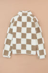 Hazel Blues® |  Checkered Snap Down Long Sleeve Jacket