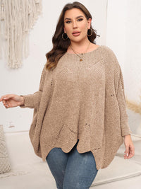 Hazel Blues® | Round Neck Batwing Sleeve Sweater