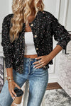 Hazel Blues® |  Confetti Button Up Long Sleeve Cardigan