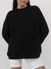 Hazel Blues® |  Round Neck Dropped Shoulder Long Sleeve Sweatshirt