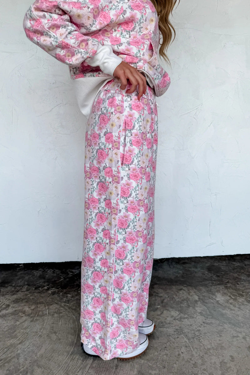 Hazel Blues® |  Floral & Cheetah Drift Away Joggers