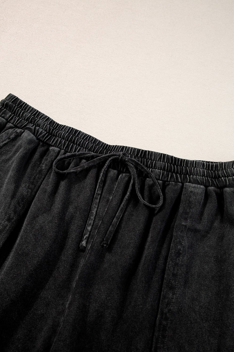 Hazel Blues® | Drawstring Wide Leg Pants