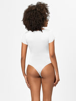 Hazel Blues® |  Square Neck Short Sleeve Bodysuit