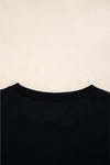 Hazel Blues® |  Evergreen Varsity Striped Detail Drop Shoulder Oversized Sweatshirt