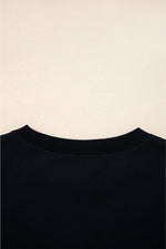 Hazel Blues® |  Evergreen Varsity Striped Detail Drop Shoulder Oversized Sweatshirt