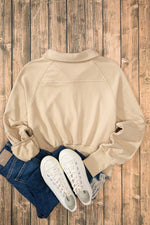 Hazel Blues® |  Half Zip Long Sleeve Sweatshirt