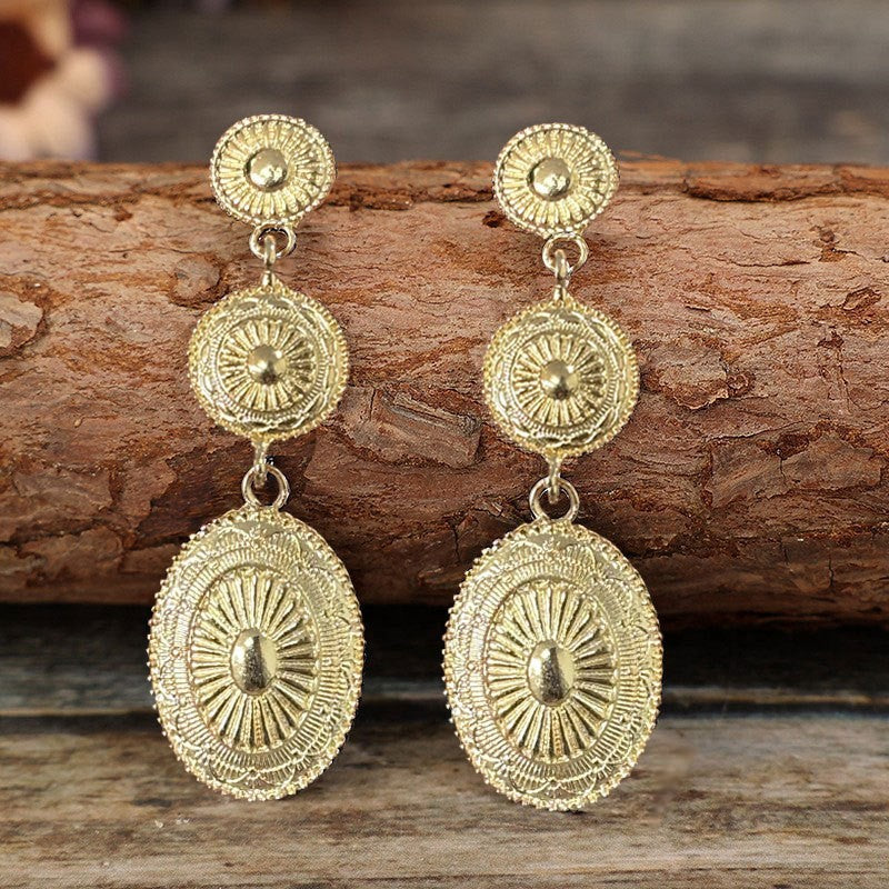 Hazel Blues® |  Vintage Alloy Dangle Earrings