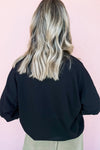 Hazel Blues® |  Black Floral COOL AUNTS CLUB Graphic Pullover Sweatshirt