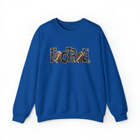 3Blues Designs |  3Blues Designs |  Hazel Blues® |  Football Faux Chenille Sequin Patches Sweatshirt