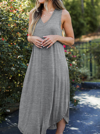 Hazel Blues® |  V-Neck Midi Tank Dress