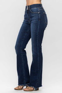 Hazel Blues® |  Judy Blue Frayed Hem Bootcut Jeans